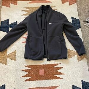 Figs on shift fleece jacket